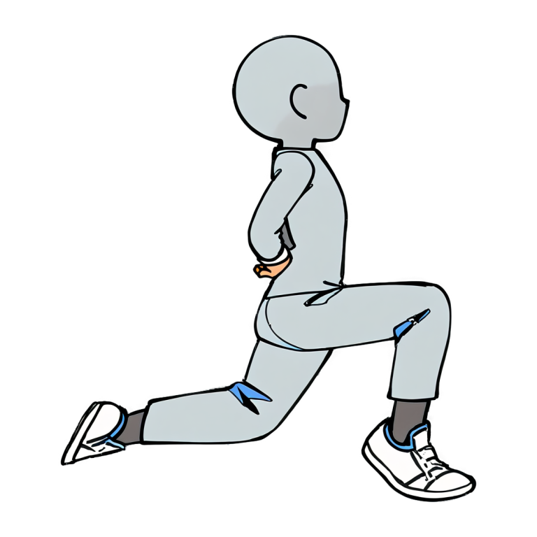 Split Squat, drawn in position